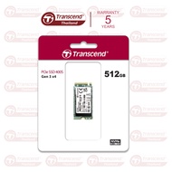 PCIe M.2 2242 SSD 512GB : MTE400S (R max 2000 MB/s / W max 900 MB/s) Transcend- รับประกัน 5 ปี- มีใบ