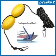 [Prasku2] 1 Set Outdoor Kayak Anchor Float Throw Line Buoyant Accessories w/ Clip