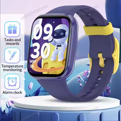 Multifunction AMOLED Kid Smart Watch For Age 5-12 Child Waterproof Smartwatch Alarm Clock Children S