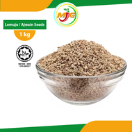 Ez Bizy Biji Lemuju / Omam Seeds / Carom Seeds / Ajwain Seeds - 1kg Herbs Spices Rempah Ratus