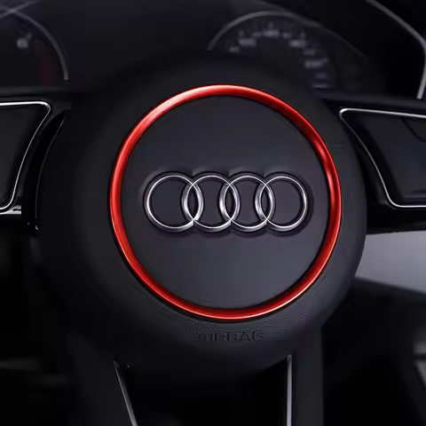 Car Steering Wheel Trim Cover For Audi 2017 2018 A4 S4 B9 A3 S3 8Y Q2 A5 F5 TT 2019 A1 2020 Avant De