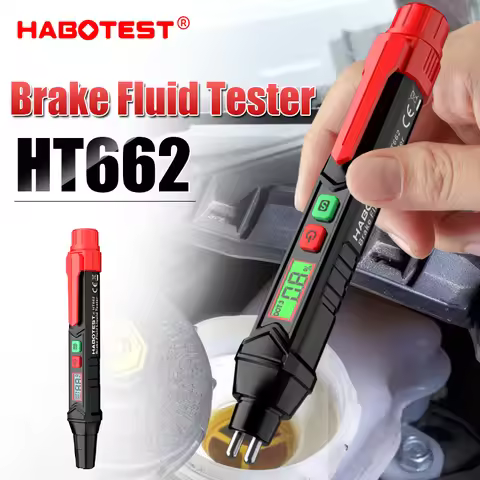 HABOTEST HT662 Brake Fluid Liquid Oil Tester Analyzer Meter for DOT3/DOT4/DOT5.1 Brake Fluid Content