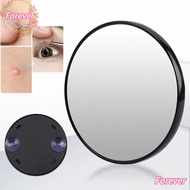 FOREVER Magnification Mirror, With Suction Cup Round Makeup Mirror, 5x/10x/15x Blackhead Magnifying 