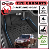 Isuzu D-Max 2013-2025 3D TPE Rubber Carpets High Quality Floor Mat Resistant to Cold and Heat
