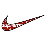 Sticker Supreme Nike Red