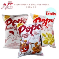 BUNDLE X 6( Popo Muruku ) Sweet &amp; Spicy / Fish / Seaweed (65gm)