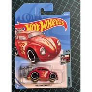 Hot Wheels Tooned Volkswagen Beetle Red Yellow Flames 107/365 HW Tooned 4/5 2017 Diecast 1/64 VW Bug