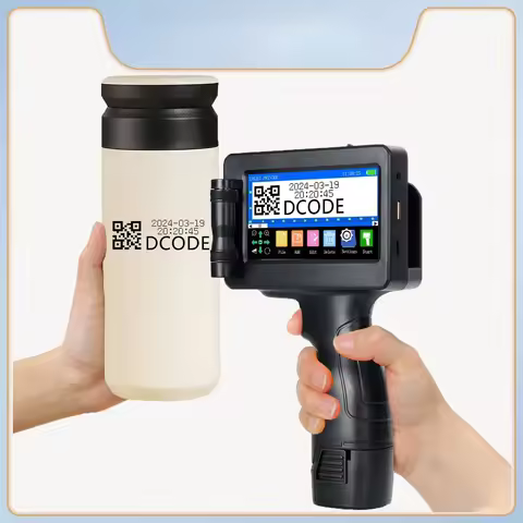 DCODE 1755PLUS 12.7mm Portable Printers Handheld Inkjet Printer Text QR Barcode Batch Number Logo Im