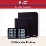 Sanseking 4-Pocket/9-Pocket PU Leather Zipper Toploader Card Binder - Side-load Double-Sided Pokemon