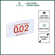 Bao Cao Su Sagami Original 0.02 Non Latex Siêu Mỏng (Hộp 2) Hasaki Sản Phẩm Chính Hãng