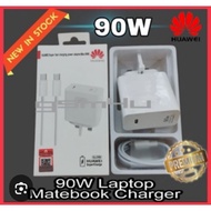 [90W/65W] HUAWEI MATEBOOK 13 14 D14 D15 D16 XS X /LAPTOP HP EliteBook /INFINIX X1/ Chromebook WALL CHARGER PD USB Type C