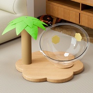 BHQ PET  เสาลับเล็บแมว 2 in 1 คอนโดแมว หลุมแมวใหญ่ ที่นอนหลุมแมว แร็คปีนแมว ของเล่นแมว