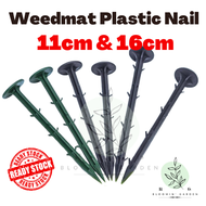 11cm 16cm Weedmat Pin Plastic Weedmat Nail Paku Weedmat Plastik Weedmat Paku Tanah 塑料地钉 防草布地钉