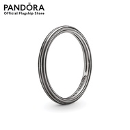 Pandora Me Silver Ruthenium-plated ring เครื่องประดับ แหวน แหวนเงิน สีเงิน แหวนสีเงิน แหวนเพชร แหวนแพนดอร่า แพนดอร่า