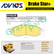 Advics Aisin Brake Star Disc Brake Pad Front B1N220TE for Mitsubishi Storm K74 L200 2001 Nissan Cefi