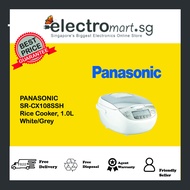 Panasonic SR-CX108SSH Rice Cooker, 1.0L White/Grey