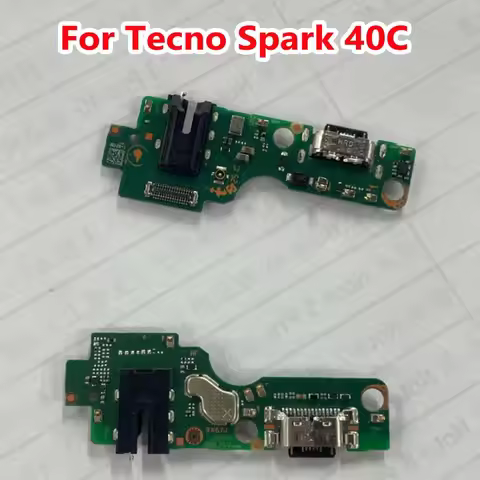 Original USB Charge Board Flex Cable Fast Charging Plate Port Mobile Microphone MIC For Tecno Spark 