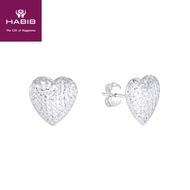 HABIB Gold Earrings in 375/9K White Gold XXDCNSE8622-W
