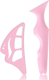 DAGEDA 2Pcs Eyeliner Stencils, Reusable Silicone Eyetour Eyebrow Stencil,Suitable for Eye Shadow Mak