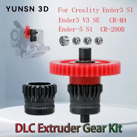 Upgrade Extruder Gear for Creality Ender3 S1 V3 SE Ender-5 CR-10 Smart Pro Hardened Steel DLC Coatin
