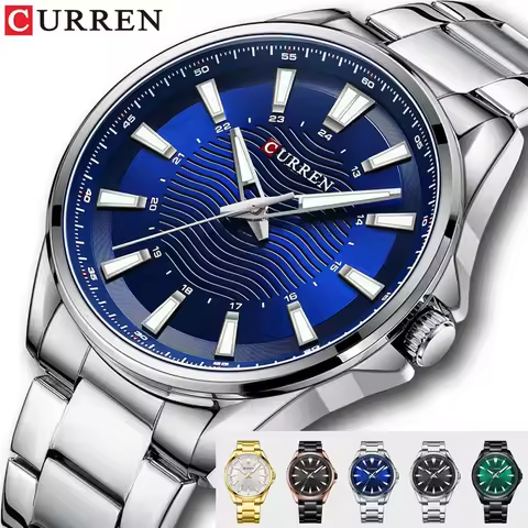 CURREN Sport Men Watch Top Brand Luxury Business Waterproof Male Clock Stainless Steel Military Quar
