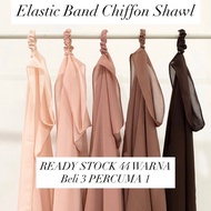 Elastic Band Shawl - SHAWL INSTANT BERGETAH INSTANT SHAWL PINLESS - BELI 3 PERCUMA 1 - ILYANIS