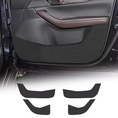 Premium Suede For Mazda CX-30 CX30 2020 2021 2022 2023 2024 2025 Door Anti-kick Pad Car Leather Carb