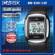 CASIO DATA BANK DB-E30-1AV DIGITAL WATCH TOUGH SOLAR TELEMEMO AUTO LIGHT WR50M