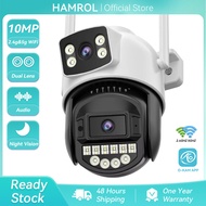 Hamrol Dual Lens 5G&2.4G HZ PTZ WiFi IP Camera Wireless Network Phone Real Time Remote CCTV O-KAM AP