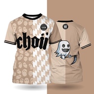 (DIY Custom Name)CHOII Brown BEAR EDITION Choii Baju Tshirt Lelaki Thailand Viral Jersey Retro Colla
