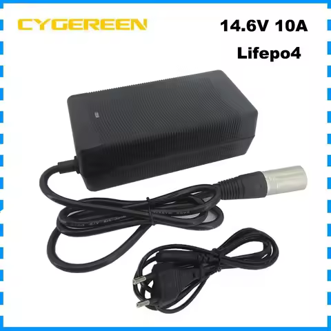 14.6V 10A Lifepo4 Battery Fast Charger 12V 10A XLR Connector For 4S 12 Volt Iron Phosphate LFP Energ