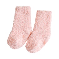 ZNBYY ถุงเท้าสำหรับเด็ก,ถุงเท้าหนากันหนาวถุงเท้ากันลื่นสำหรับนักเรียนถุงเท้ากันหิมะของขวัญเด็กสีแสดเข้ม