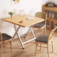 Stall Dining Table Foldable Outdoor Rental House Portable Small Dining Table Simple Household Square