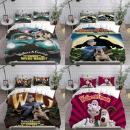 Gromit Wallace And Pattern Print Bedding Set With Multisize Options Bedroom Use For