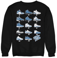 Jordan Retro Sneakers University Blue Image Sweatshirt to Match Jordans, Tee to Match Jordan 1 2 3 4