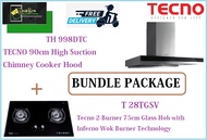 TECNO HOOD AND HOB BUNDLE PACKAGE FOR ( TH 998DTC &amp; T 28TGSV ) / FREE EXPRESS DELIVERY