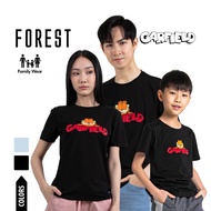 Forest Baju T Shirt Lelaki | Forest X Garfield Embroidered Round Neck Family T-Shirt - FG20005/FG820