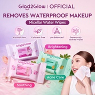 [NEW LAUNCH]Glad2Glow Micellar Water Makeup Remover Wipes All Series | Cleansing, Hydrating & Gentle