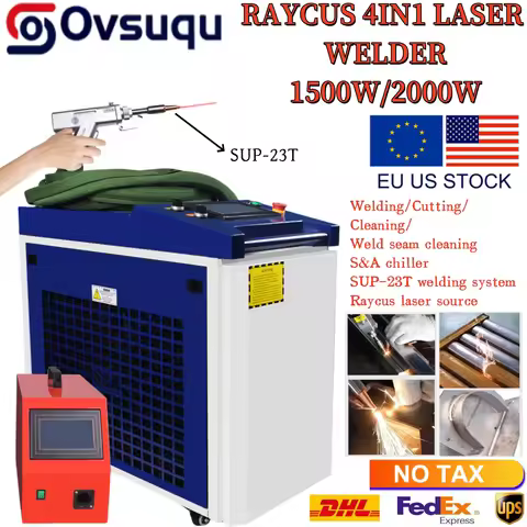 RAYCUS Screen Touch 1500W/2000W/3000W 4in1 Handheld SUP 23T Gun Head Factory 10M Fiber Cable Metal C