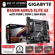 GIGABYTE B550M AORUS ELITE AX mATX AM4 Motherboard + AMD 3000 5000 Series Processor (3200G 5500 5600