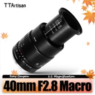 TTArtisan APS-C 40mm F2.8 ro Lens for Insects Jewelry Photography with 1:1 Magnification Sony A6000