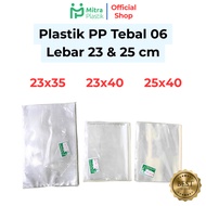 PP Plastic Width 23 & 25 Thickness 06 23x35 23x40 25x40 Transparent Clear Rice Plastic Bag 3kg