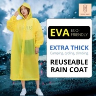 1-PIECE EVA YELLOW RAIN COAT / BAJU HUJAN KUNING SEHELAI 一件式黄色雨衣 [SJ MALL] RAINCOAT