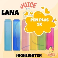 【100% ORIGINAL】LANA PEN PLUS 9K Highlighter Pen School Office Stationery Plus Art Colorful LANA Text