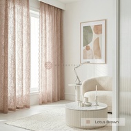 MR.CURTAIN Utopia French Sheer Langsir Lace Bersulam Bunga Siap Jahit Cangkuk & Ring / Ready Made Da