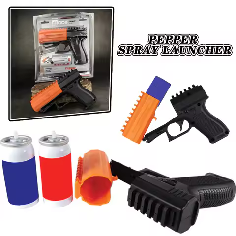 Pepper Spray Launcher Anti-Wolf Spray Self-Defense Launcher Polyester Plastic Water Column Spray Typ