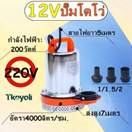 DC Solar Pump ปั๊มน้ำไดโว่ ฐานเหล็ก ท่อออก 2 นิ้ว 12V 24V 48V ไดโว่ ปั๊มแช่ ปั๊มจุ่ม ปั๊มน้ำ โซล่าเซ