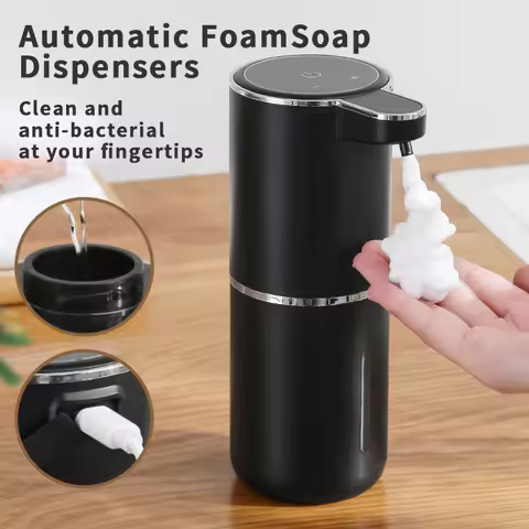 Automatic Soap Dispenser Touchless Foaming Soap Dispenser 380ml USB Rechargeable Electric 4 Level Ad