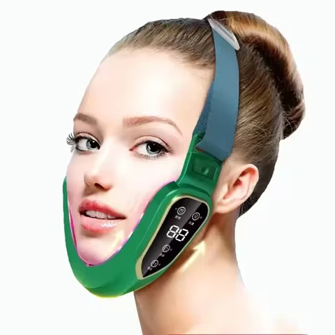 Facial Lifting Device LED Photon Facial Slimming Vibration Massager V face lifting and tightening fa