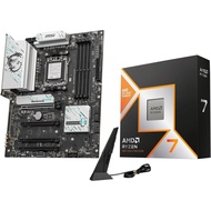 Micro Center AMD Ryzen 9 9950X3D CPU Processor with MSI MAG X870E Tomahawk WiFi ATX Motherboard (DDR